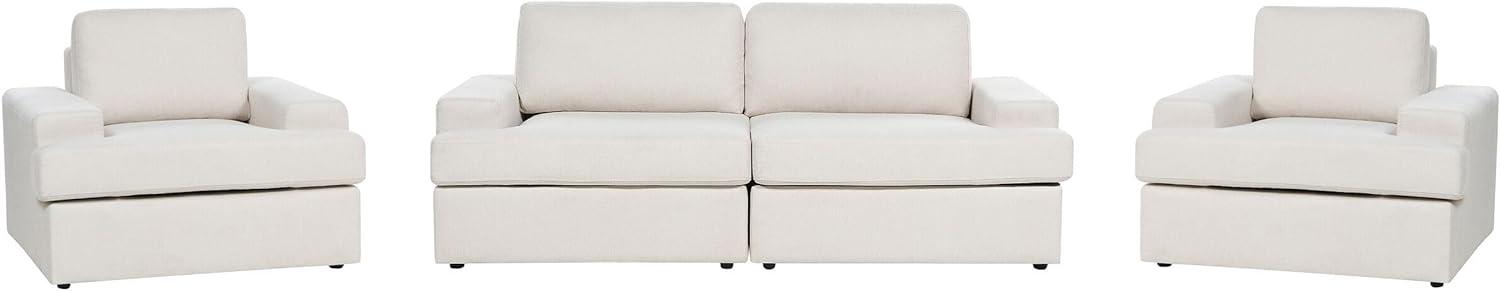 Sofa Set hellbeige 5-Sitzer ALLA Bild 1