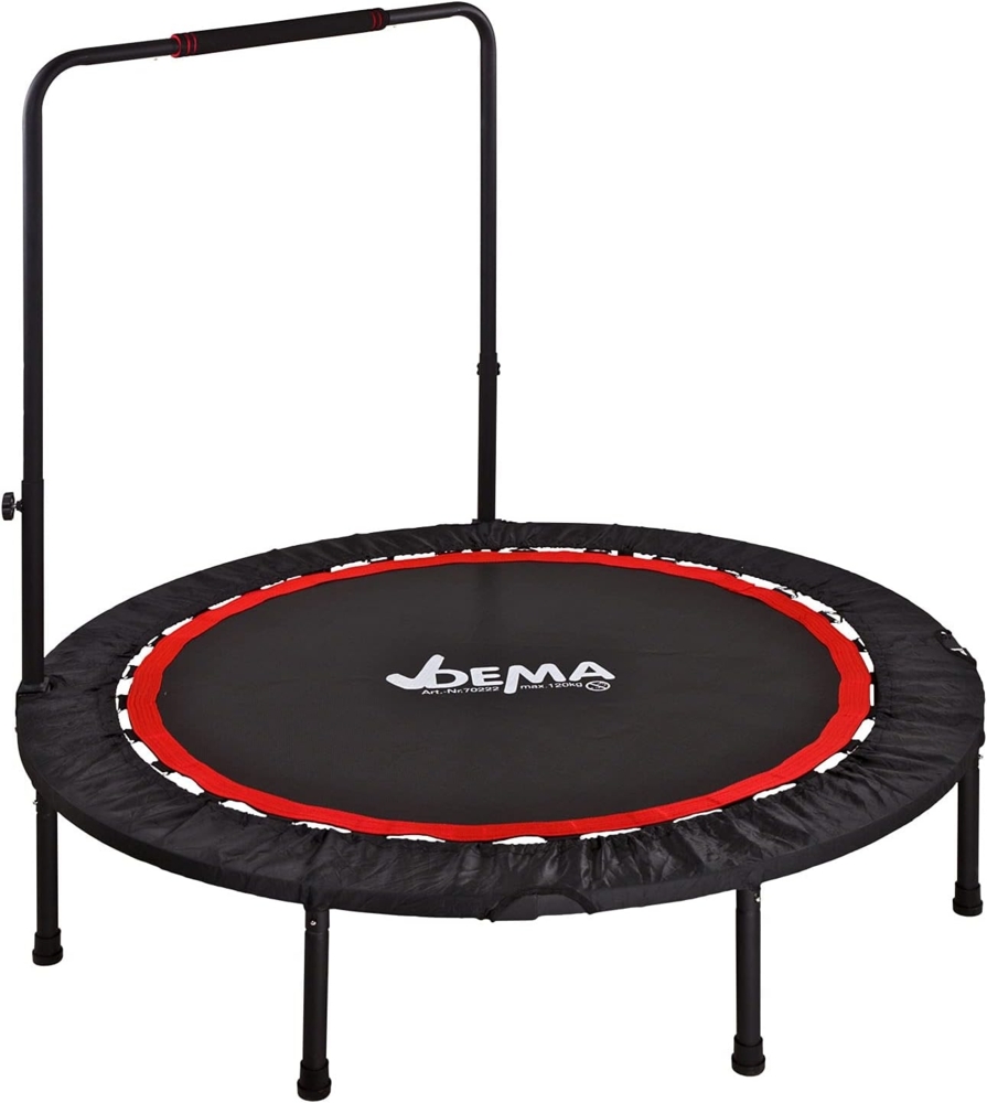 Trampolin mit Griff Trampolin Fitness Freizeit Turnen Sport Ø 122 cm bis 120 kg Bild 1