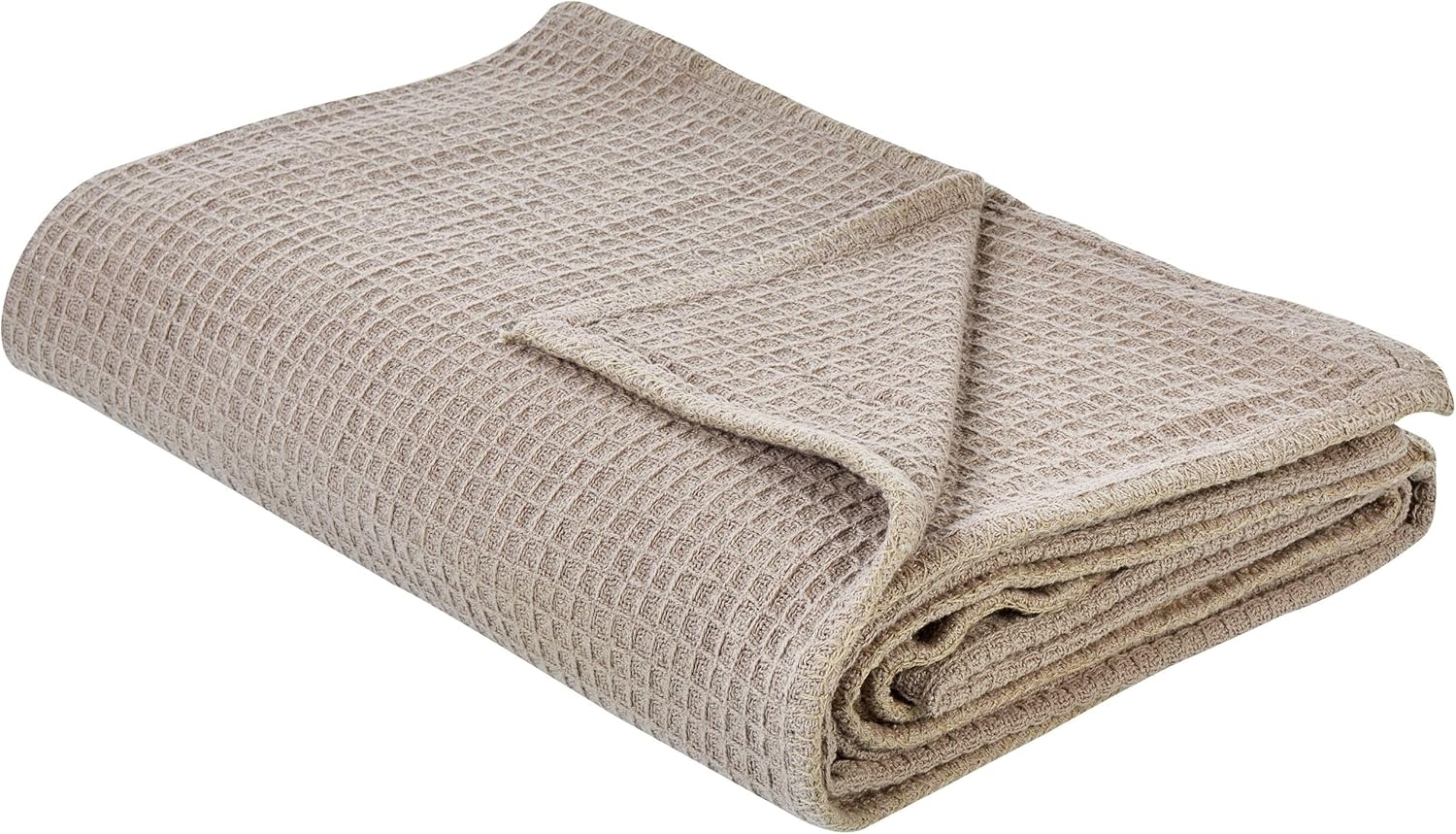 Tagesdecke RAGALA Baumwolle 200 x 220 cm Taupe Bild 1