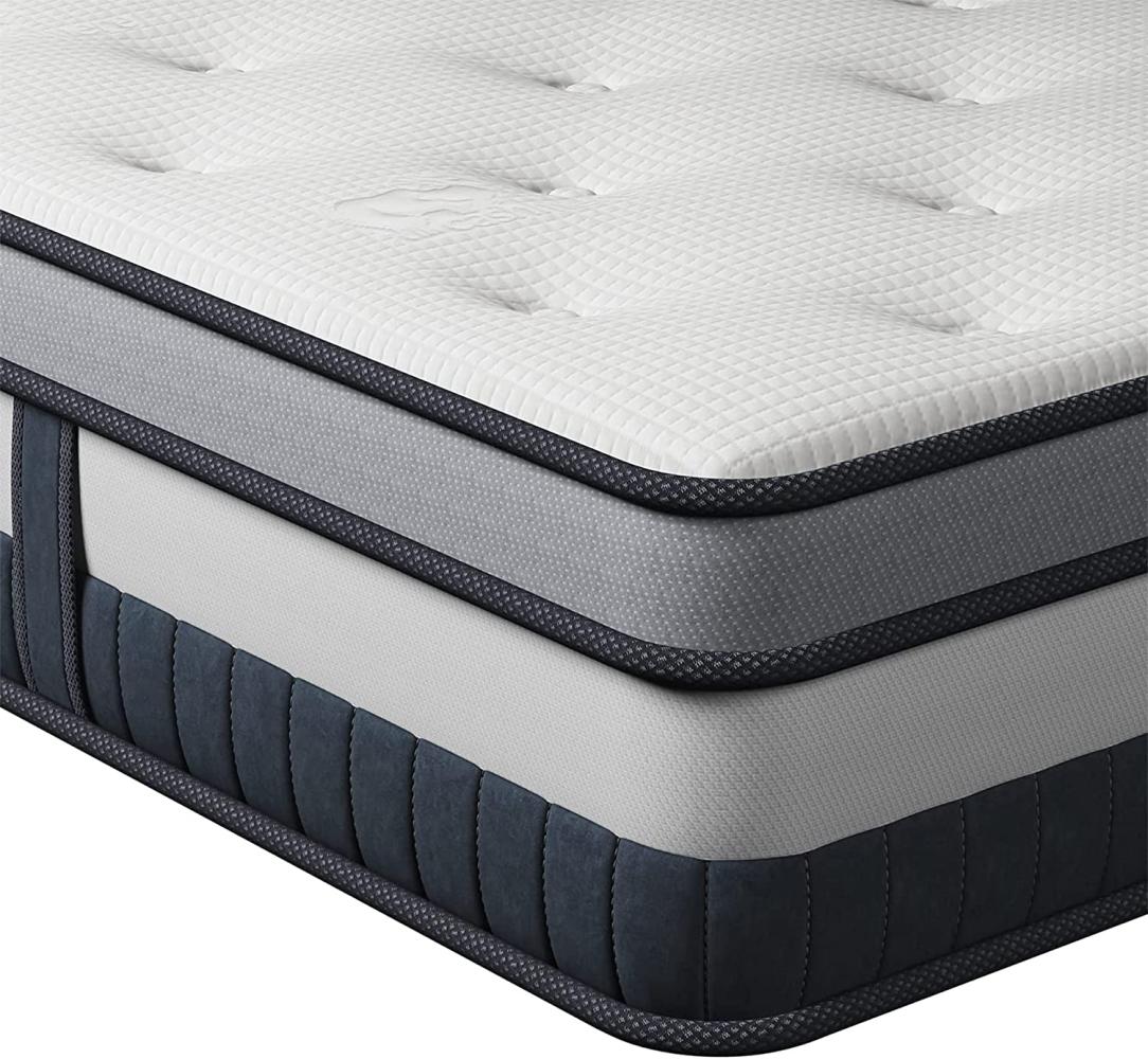 Vesgantti Matratze 140x200 Federkernmatratze 7-Zonen Taschenfederkernmatratze Modern Tonnentaschenfederkernmatratze Comfort Boxspring Mattress (H3, klassisch Box-top 26cm) Bild 1