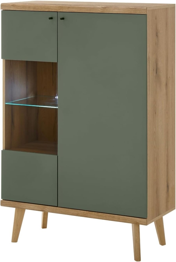 Highboard Juna in Salbei und Eiche Evoke 90 x 134 cm Bild 1