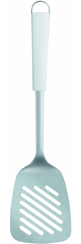 Brabantia 'Essential' Pfannenwender, Edelstahl silber / Kunststoff weiß, 33,5 cm Bild 1