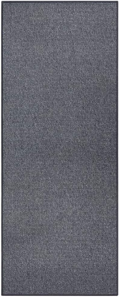 Schlingen Läufer Bouclé Anthrazit - 80x200x0,5cm Bild 1