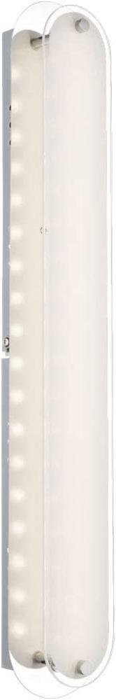 LED Wandleuchte, Glas satiniert, Chrom, L 47 cm Bild 1