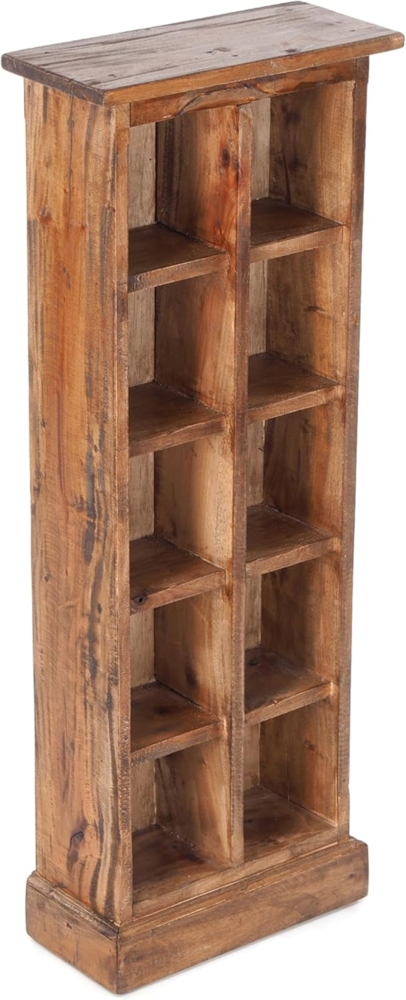 DESIGN DELIGHTS Regal CD & Bücherregal "NATURE", 94x36 cm, braun, Holzregal Bild 1