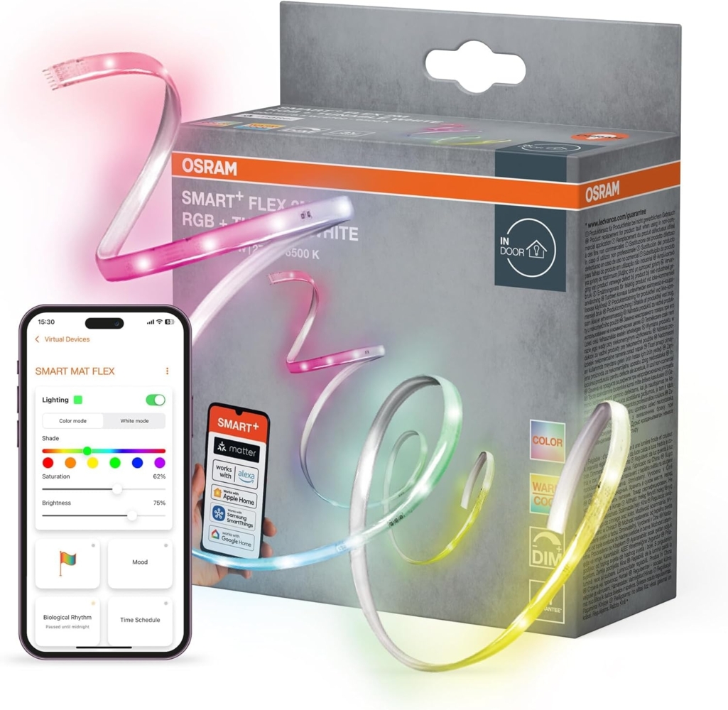 Osram LED Stripe Smart Matter Flex RGB 2 m einstellbares weiß Bild 1