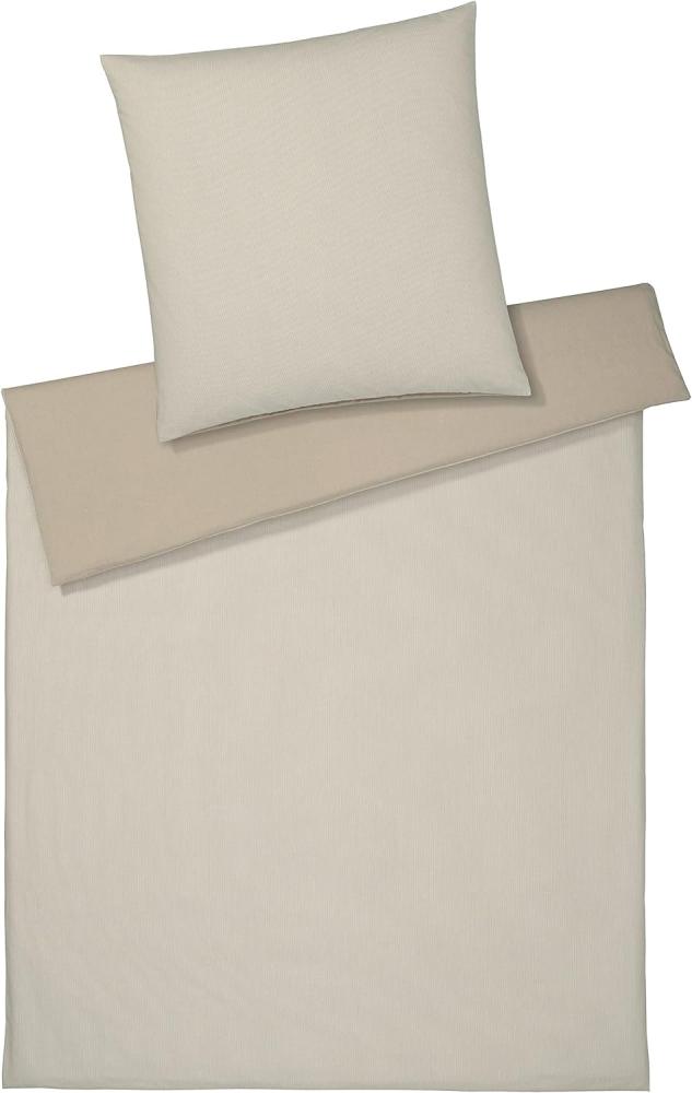 elegante Soft-Flanell Bettwäsche Tender sand|155x220 cm + 80x80 cm Bild 1