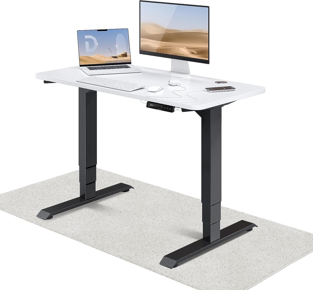 Höhenverstellbarer Schreibtisch (120 x 60 cm) - Schreibtisch Höhenverstellbar Elektrisch mit Flüsterleisem Dual-Motor & Touchscreen - Hohe Tragfähigkeit - Stehtisch von Desktronic Bild 1