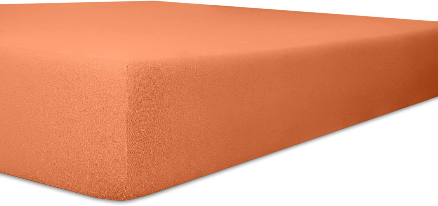 Kneer Fein Jersey Spannbetttuch 90x190 - 100x200 cm karamel (70) Bild 1