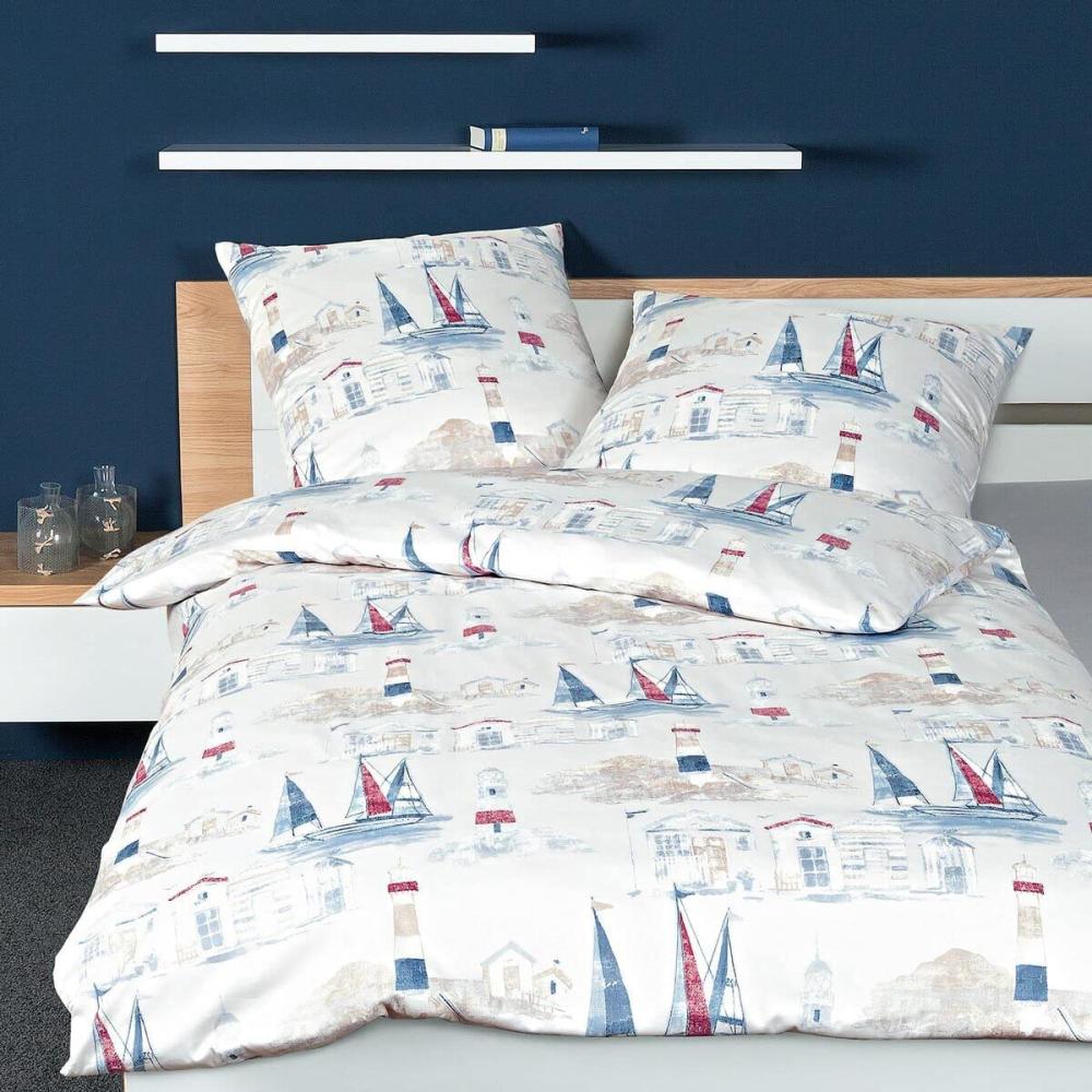 Janine Mako-Satin Bettwäsche Palermo 31096-01 | 155x220 cm + 80x80 cm Bild 1