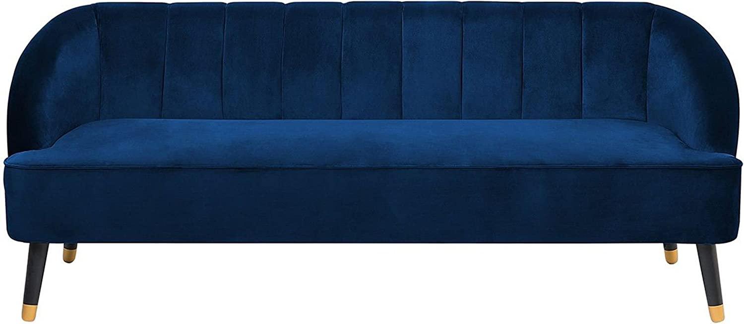 3-Sitzer Sofa Samtstoff kobaltblau ALSVAG Bild 1