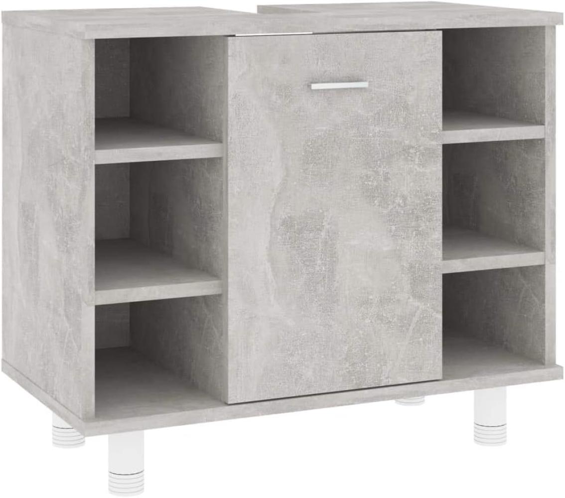 vidaXL Badezimmerschrank Betongrau 60x32x53,5 cm Holzwerkstoff 802637 Bild 1