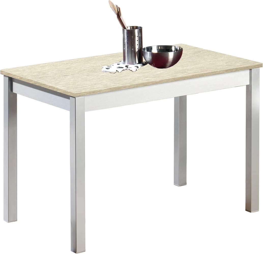 ASTIMESA Fija Küchentisch, Metall, Kervino, 110x70 cm Bild 1