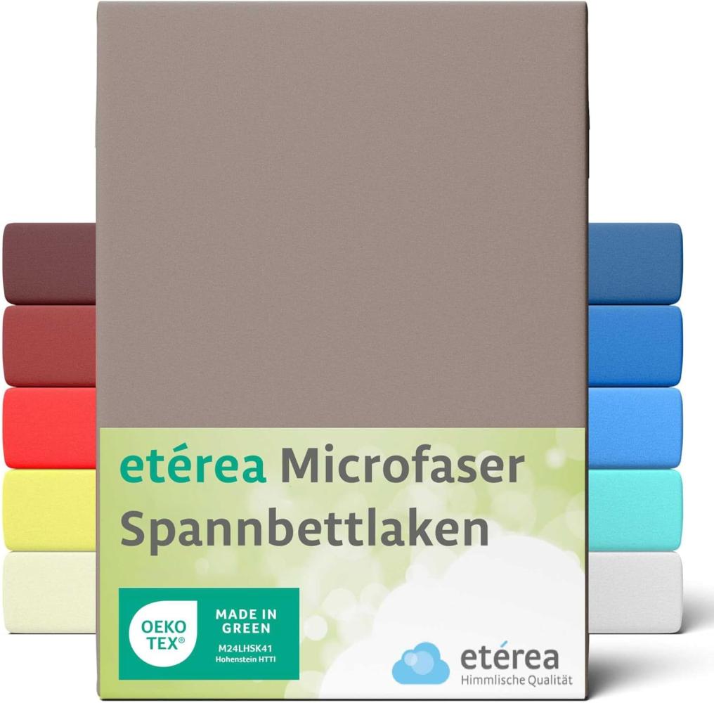 etérea Microfaser Spannbettlaken Mokka 140x200 - 160x200 cm Bild 1