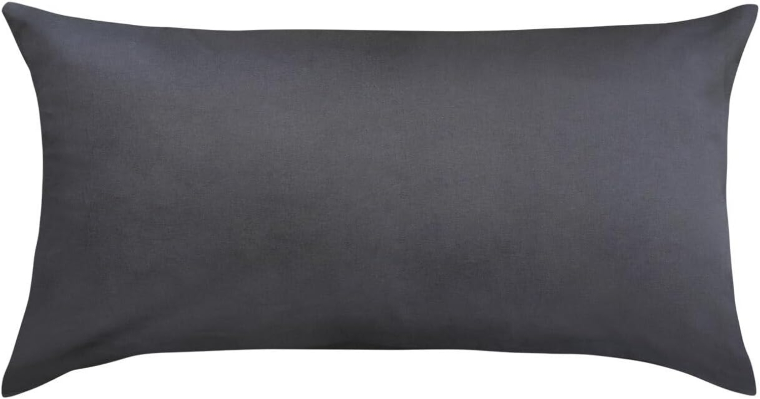 Traumschlaf 'Premium Interlock' Kissenbezug, Baumwolle, anthrazit, 40x80 cm Bild 1