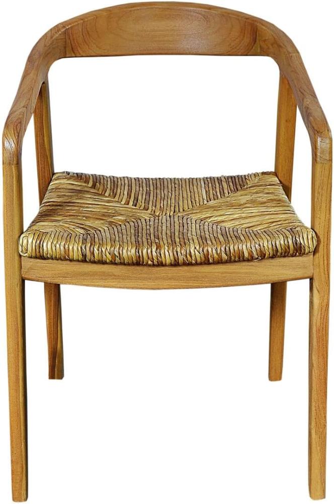 SIT&CHAIRS Armlehnstuhl Teak Rattan Natur Bild 1