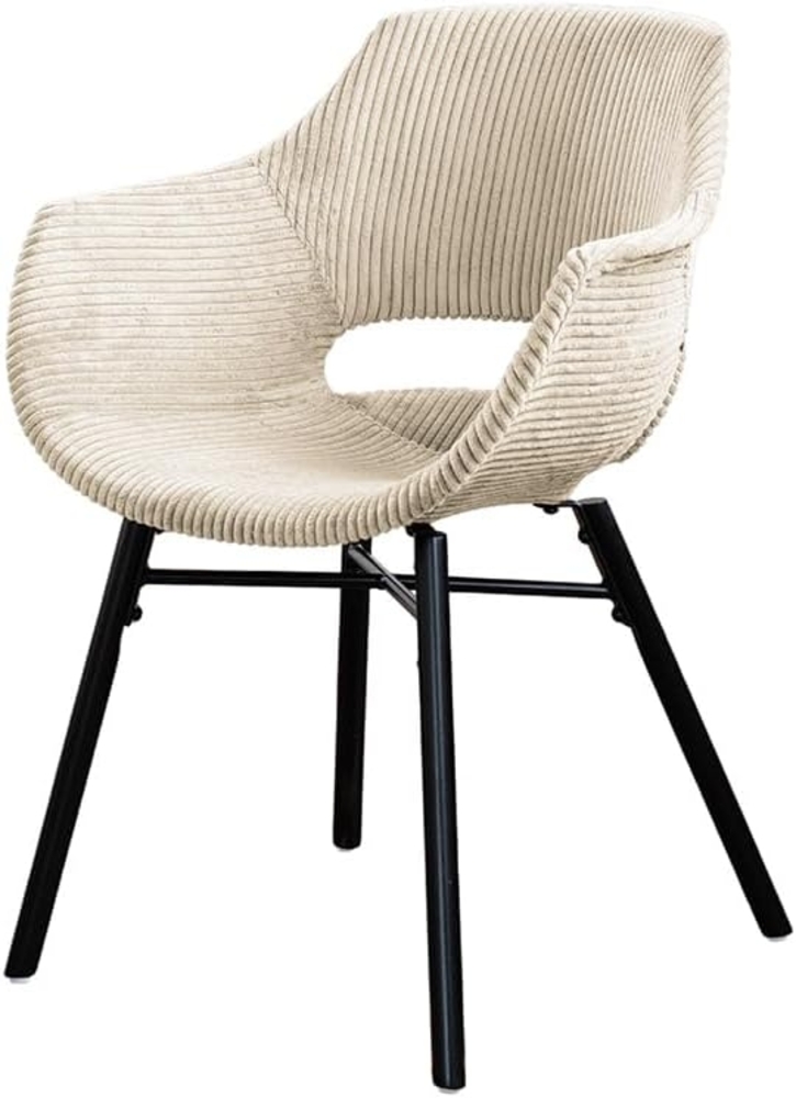 KAWOLA Esszimmerstuhl ZAJA Bequemer Polsterstuhl - Cord Bezug - Stuhl Esstisch (1 St), Trendiger Cord, robust & pflegeleicht, modern Bild 1