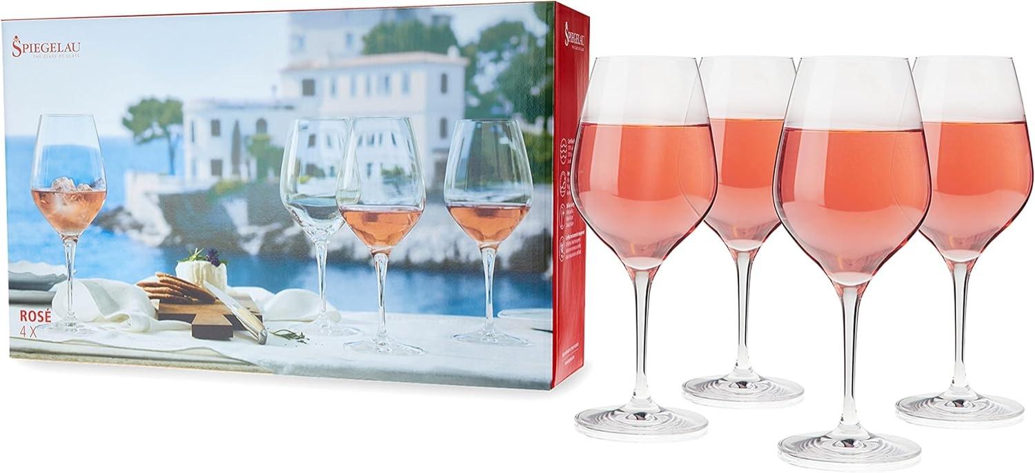 Spiegelau Special Glasses Rose Glas, 4er Set, Roseweinglas, Weinglas, Trinkglas, Kristallglas, 480 ml, 4400281 Bild 1