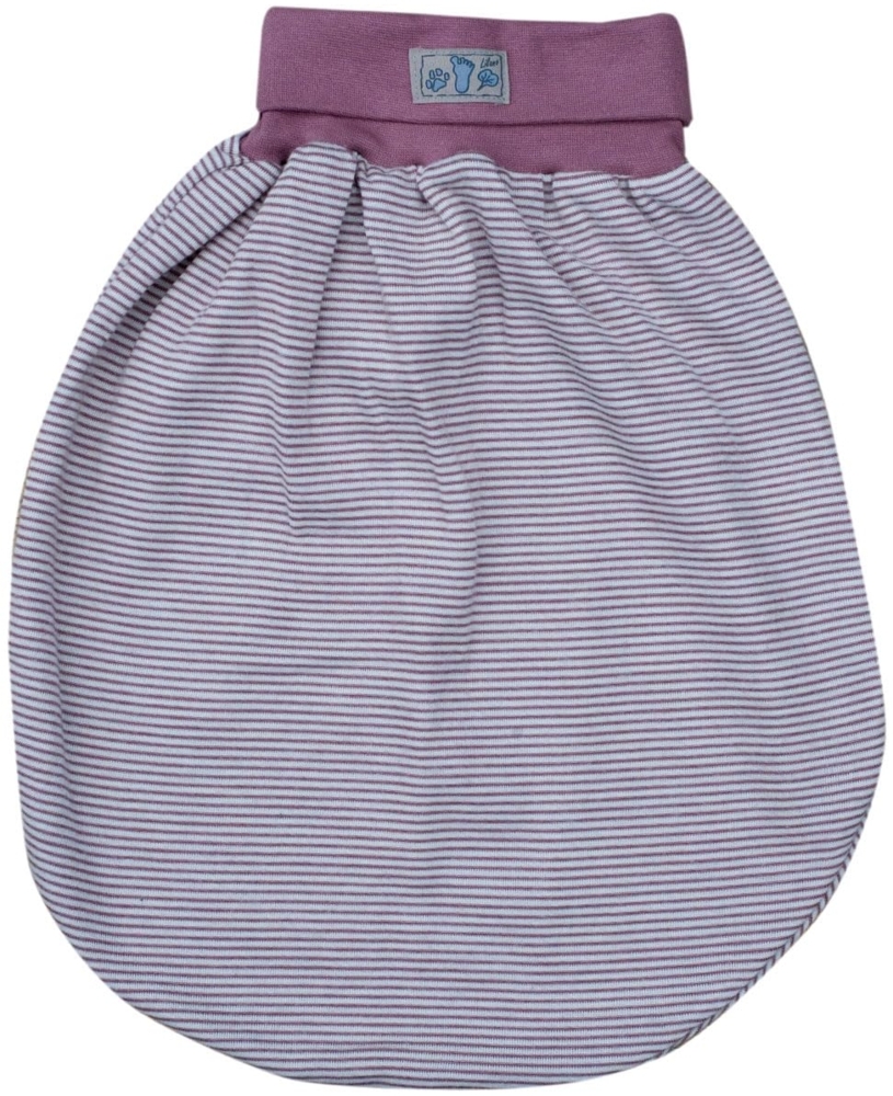 Lilano, Schlafsack/Pucksack mit Nabelbund, Merinowolle (kbT), Seide, 210 g/m² (Mauve/Natur) Bild 1