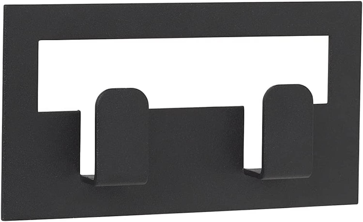 Blomus Handtuchhaken Vindo Large, Handtuchhalter, Wandhaken, Stahl pulverbeschichtet, Black, 6 x 11 cm, 64179 Bild 1