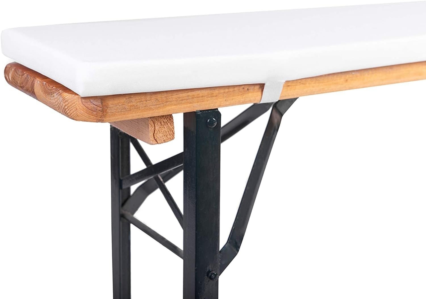 TexDeko Bankauflage Bierbankauflage (Einzeln) für Bierzeltgarnitur zum selber aufziehen, (1 St), 220x25x2cm/4cm, Top Qualität Bild 1