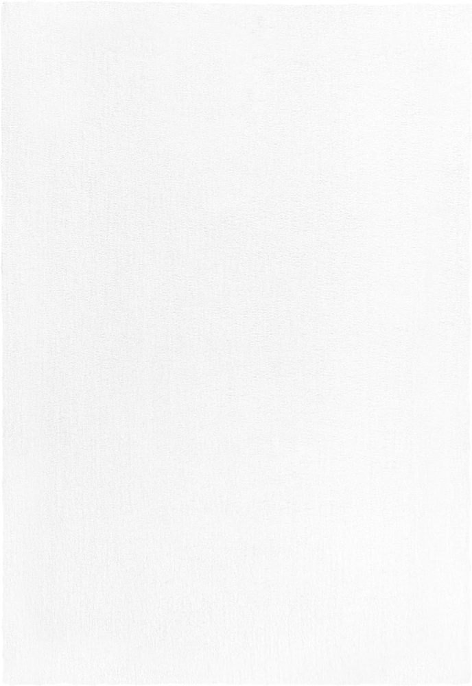 Teppich weiß 140x200 cm Shaggy DEMRE Bild 1