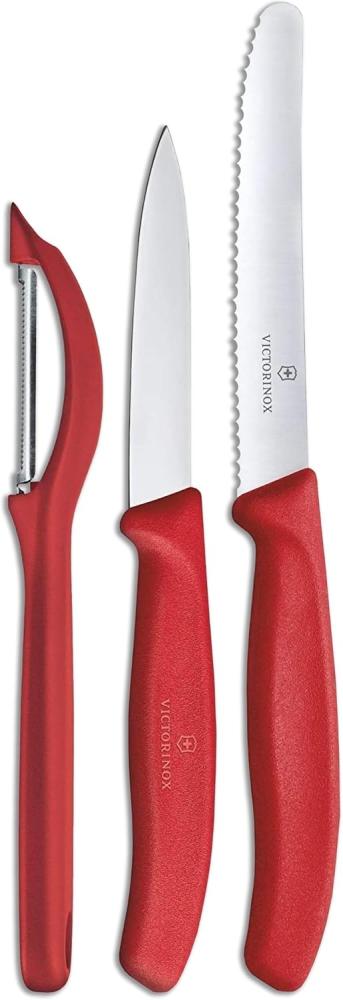 Victorinox Swiss Classic Gemüsemesser-Set 3 tlg. rot Bild 1