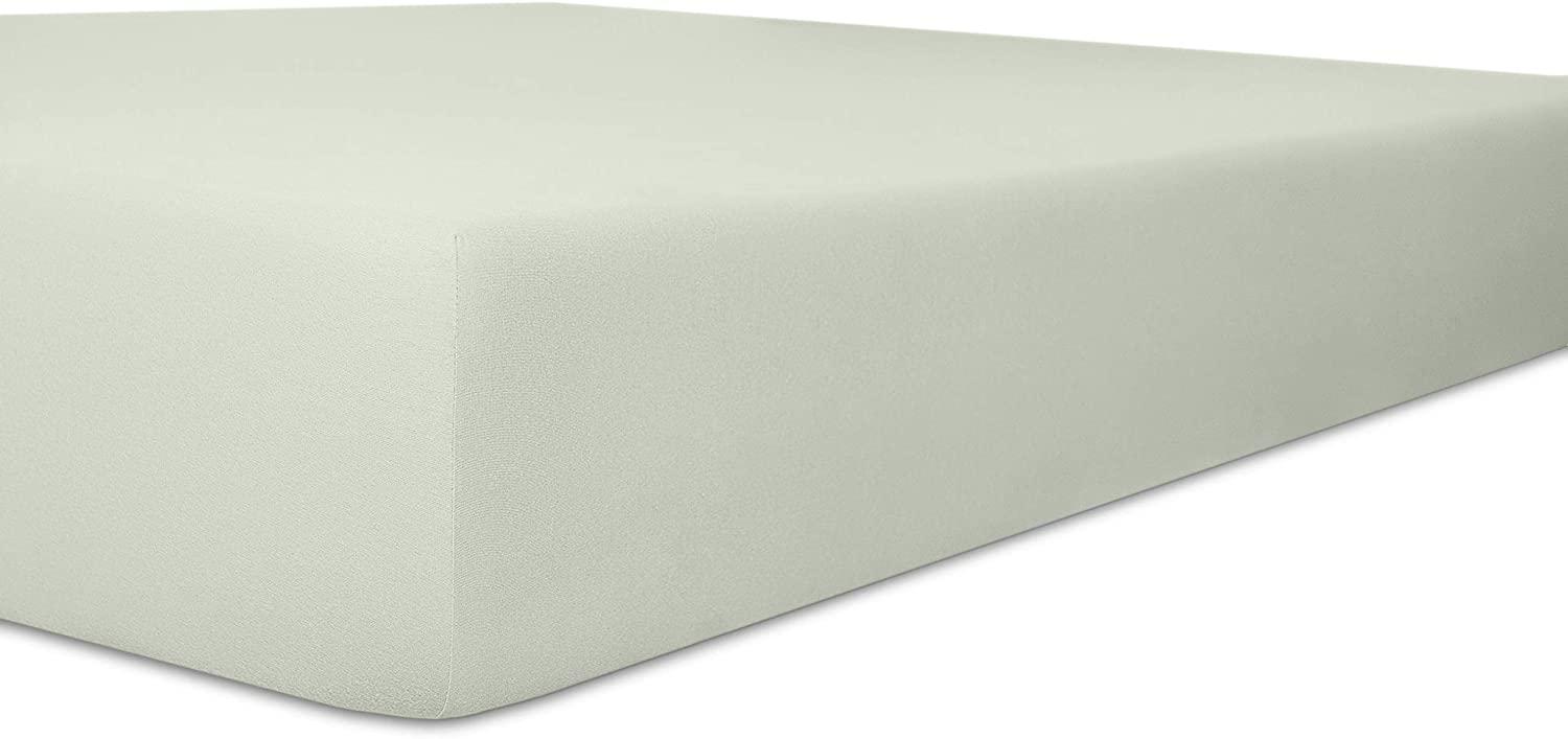 Kneer Qualität 93 Exclusive-Stretch Spannbetttuch, 120x200-130x220, 11 hellgrau Bild 1