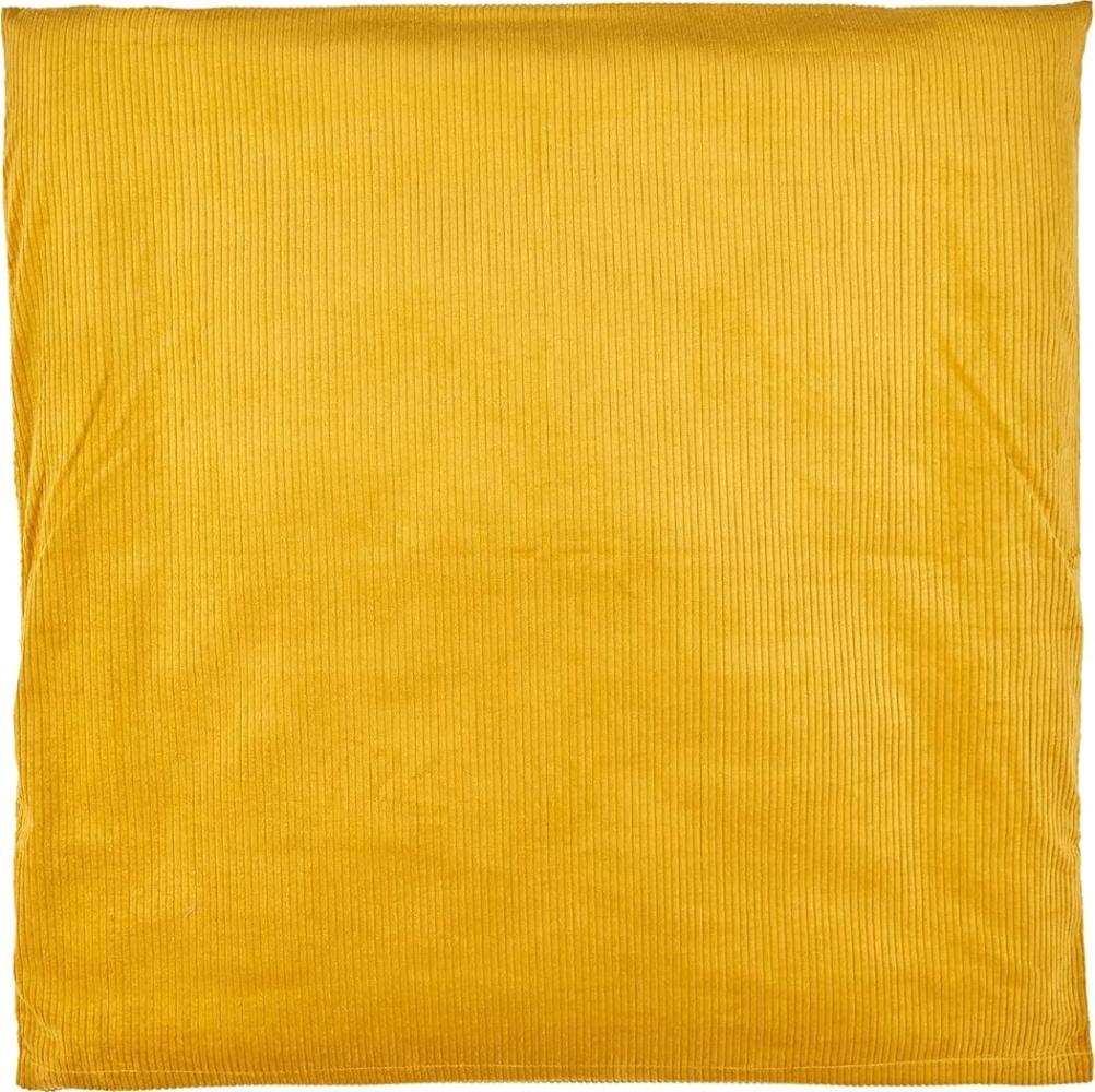 KraftKids Bezug für Wickeltischauflage Cord Breitcord Gelb Mustard 85 cm breit x 75 cm tief Bild 1