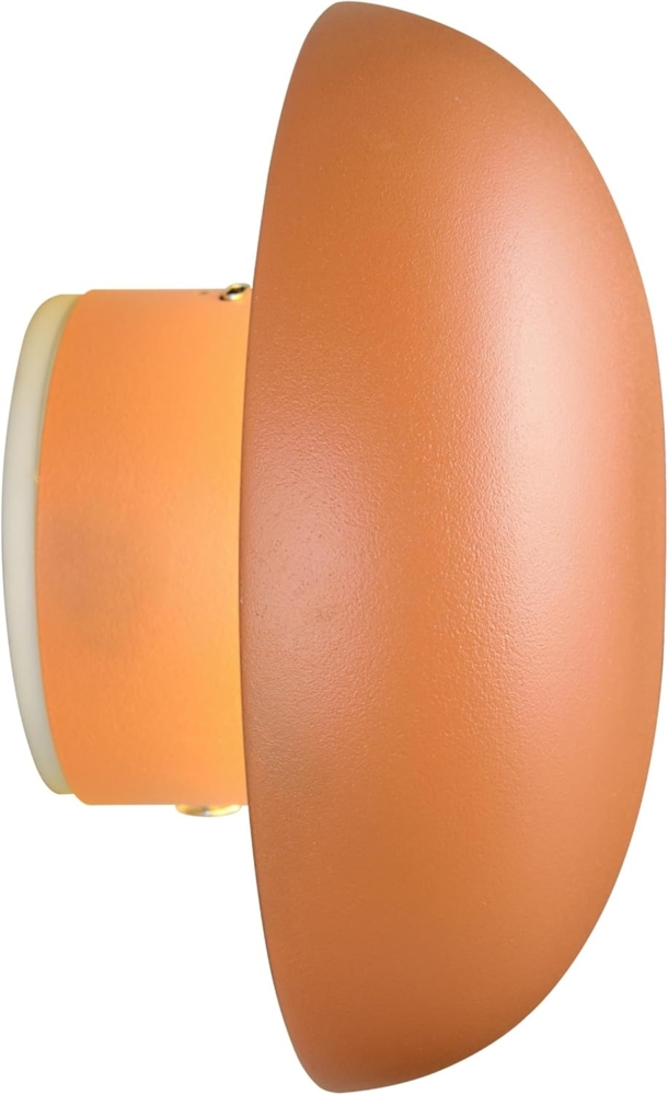 Akku Wandleuchte DAVEY aus Metall Orange per USB aufladbar, Ø 15,5cm Bild 1