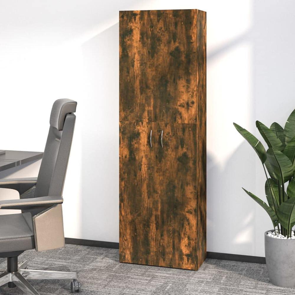 vidaXL Büroschrank Räuchereiche 60x32x190 cm Holzwerkstoff 815279 Bild 1