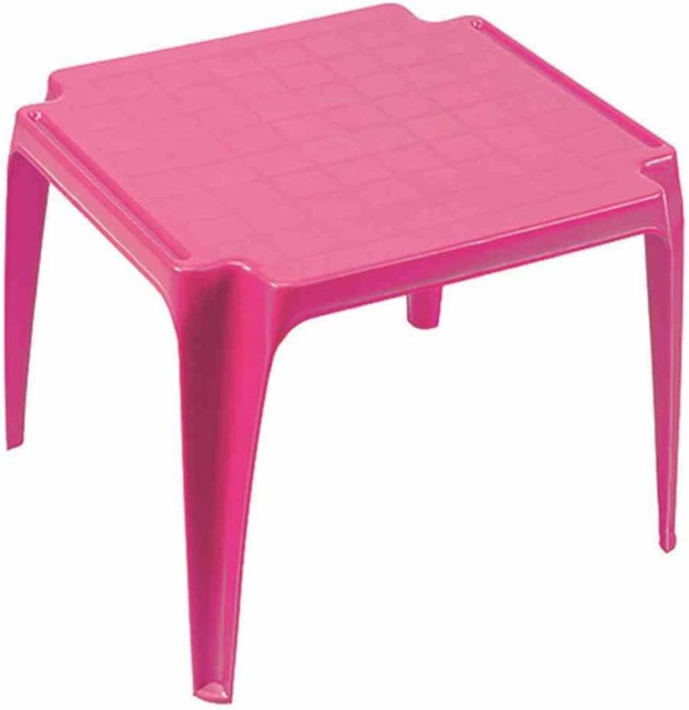 Progarden Kinder-Stapeltisch 50x50 cm, Höhe 44 cm, quadratisch, pink Bild 1