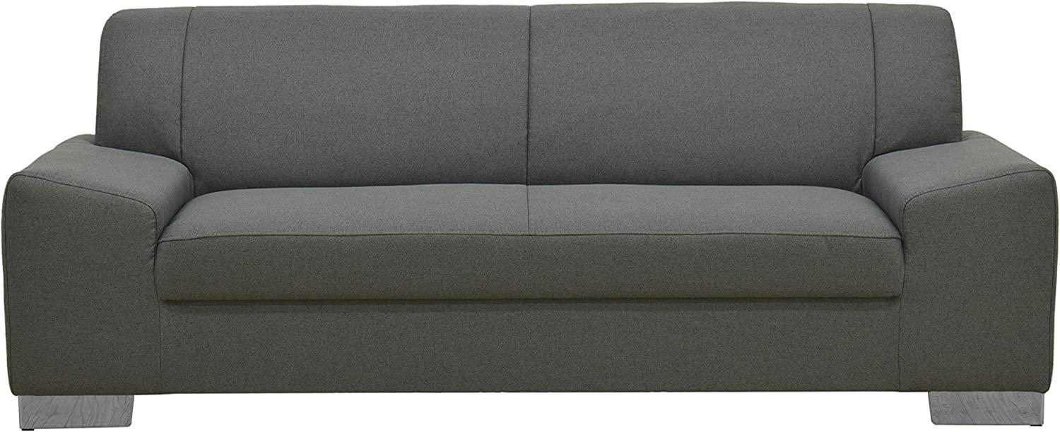 DOMO Collection 'Alisson' 3-Sitzer-Sofa, grau, 199 x 83 x 75 cm Bild 1