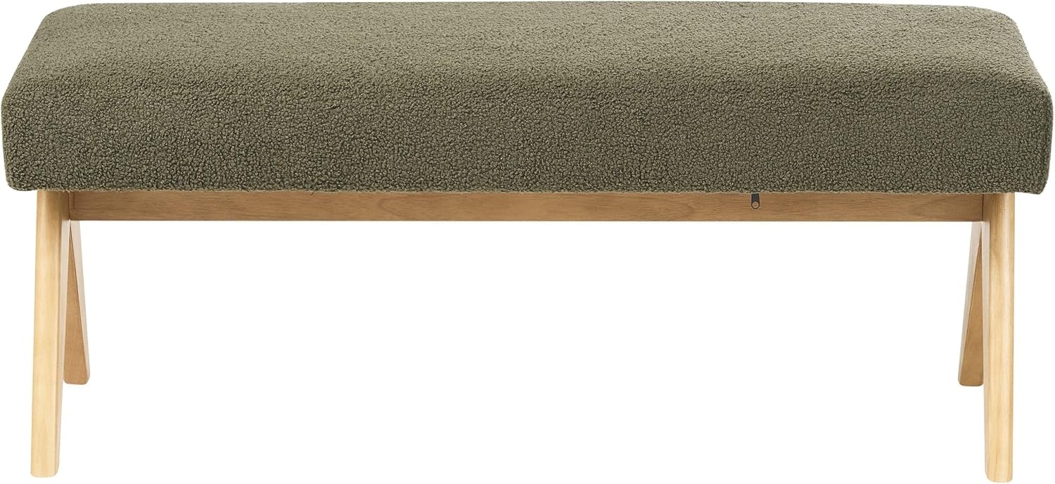 Sofa Set TAMRE Bouclé Grün Hellbraun Bild 1