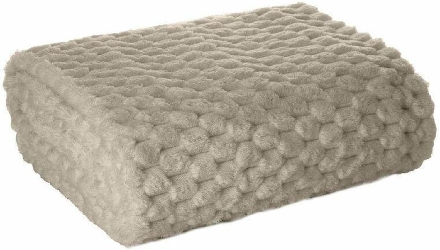 Wohndecke Kuscheldecke Decke MICROFASER Sofadecke Tagesdecke CINDY6 200x220 beige Bild 1