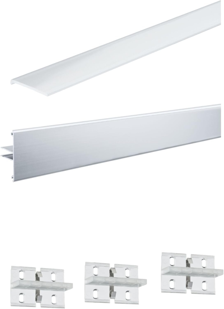 Paulmann No. 70519 Duo Profil Set 2m Alu eloxiert inkl. Clips und Diffusor Bild 1