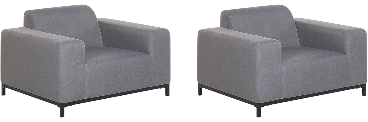 Sessel ROVIGO Stoff Grau Bild 1