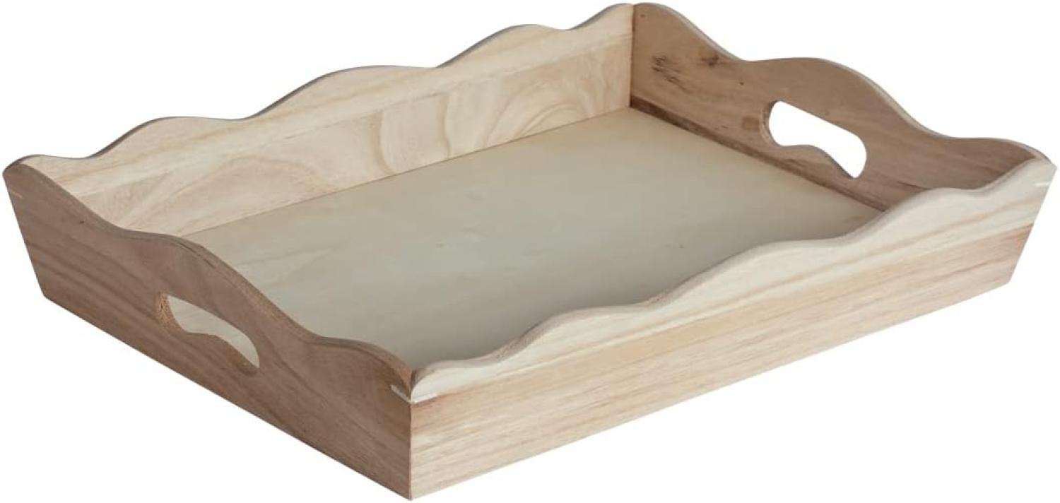 RAYHER 62413000 Holz Tablett, FSC Mix Credit, 28 x 38 cm Bild 1