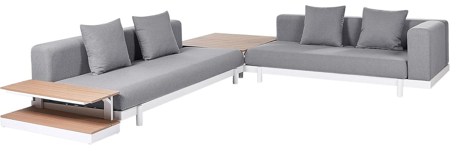 Lounge Set mit Tisch MISSANELLO Grau Bild 1