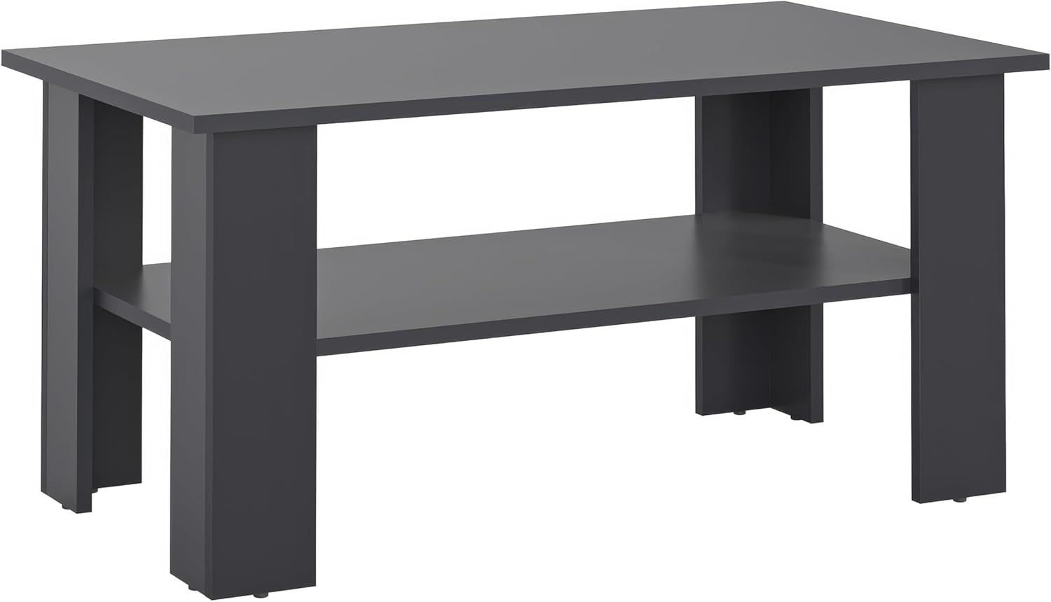 KOMTO Couchtisch Wohnzimmertisch Modern Couchtisch Holz Coffee Table Tisch (Wohnzimmer Beistelltisch Sofatisch Kaffeetisch, Spanplatte, Vienna 90x50x43 cm) Bild 1