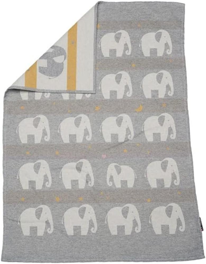 FUSSENEGGER Babydecke Lima Elefant grau Bild 1