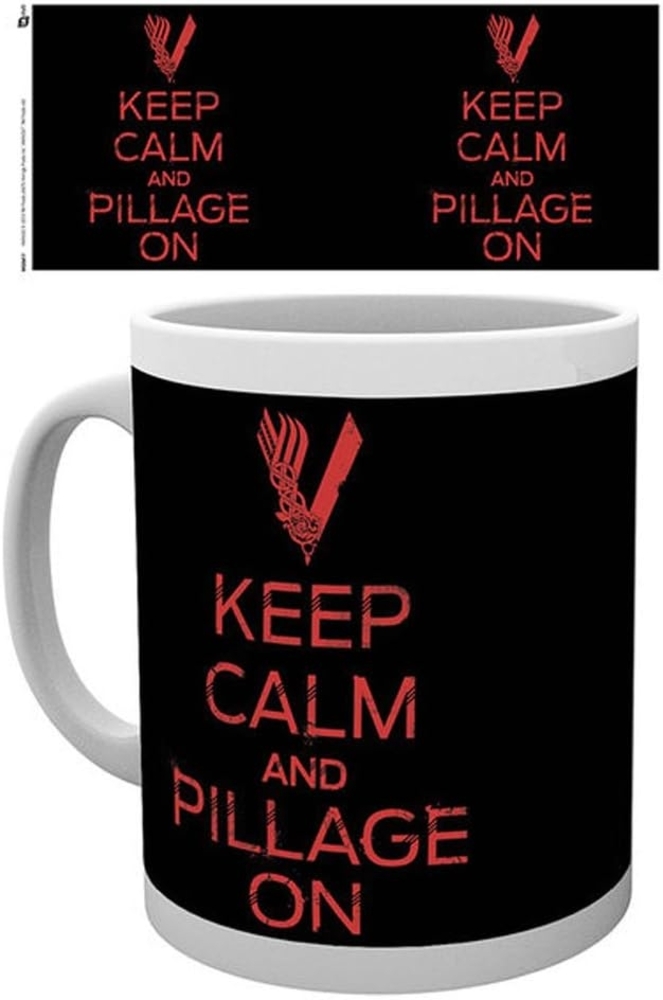 empireposter Vikings Keep Calm Wikinger TV Serie Keramik Tasse Größe Ø8,5 H9,5cm Bild 1