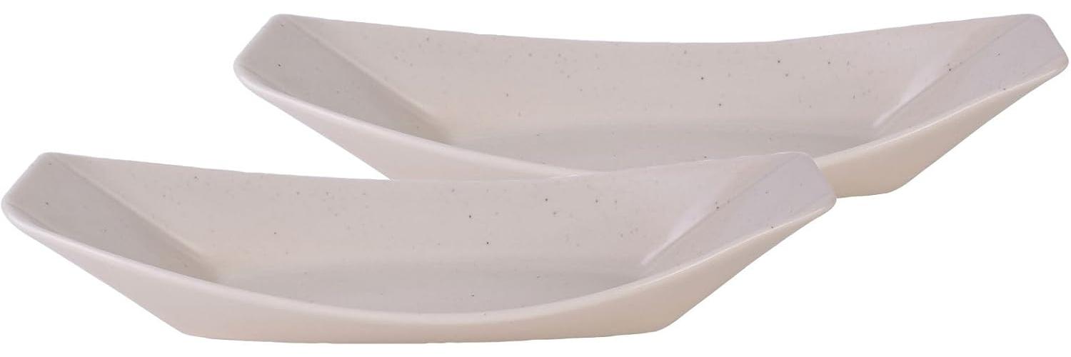 CreaTable 33967 Streat Food Streat Boat long Servierschale, creme (1 Set) Bild 1