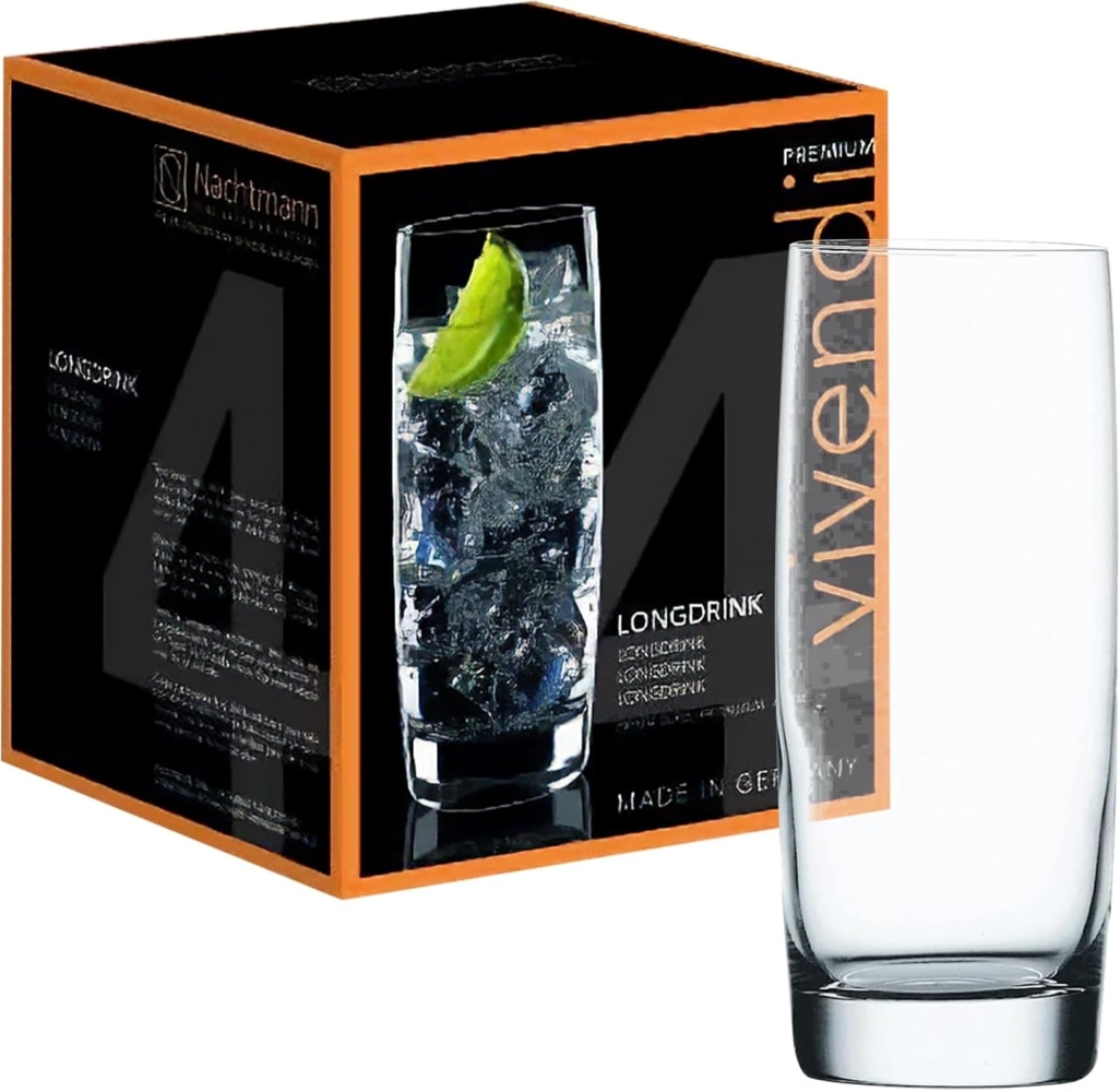 Longdrinkgläser. 4er Set. ca. 413 ml. Nachtmann. Vivendi Bild 1