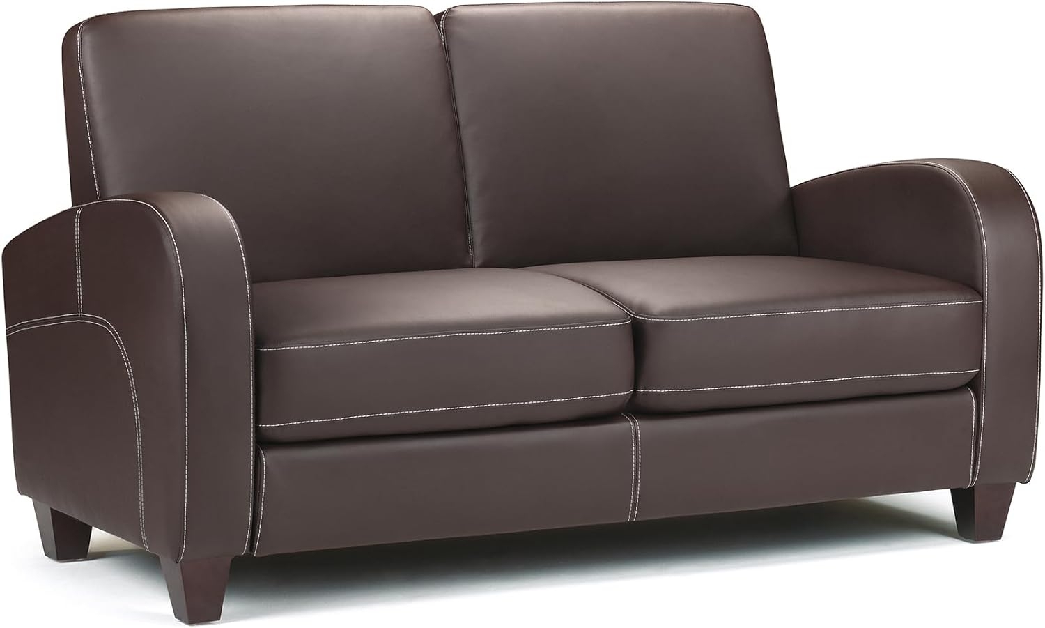 Julian Bowen Vivo 2-Sitzer-Sofa, braunes Kunstleder Bild 1