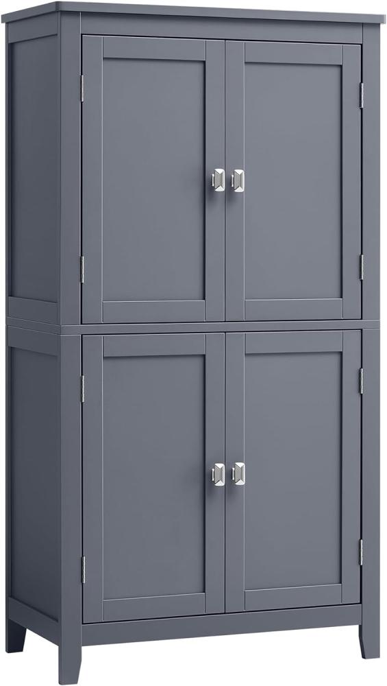 Vasagle Badezimmerschrank mit verstellbaren Ablagen, MDF schiefergrau, 110 x 30 x 60 cm Bild 1