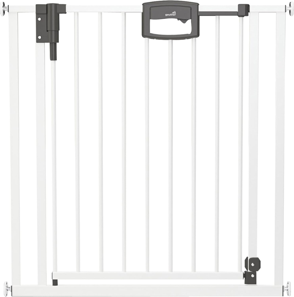 Geuther Türschutzgitter 'Easylock Plus' zum Klemmen für Öffnungen, Metall, Weiß, 224,5 cm - 232,5 cm Bild 1