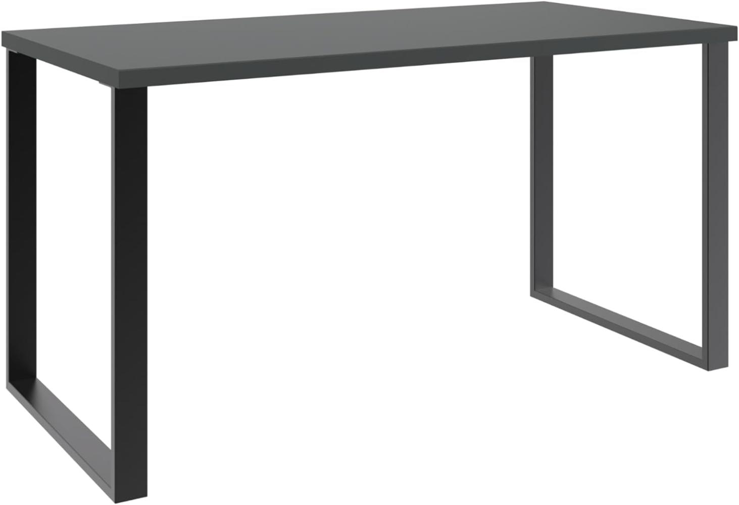 Schreibtisch >HOME DESK< in Graphit - 140x75x70cm (BxHxT) Bild 1