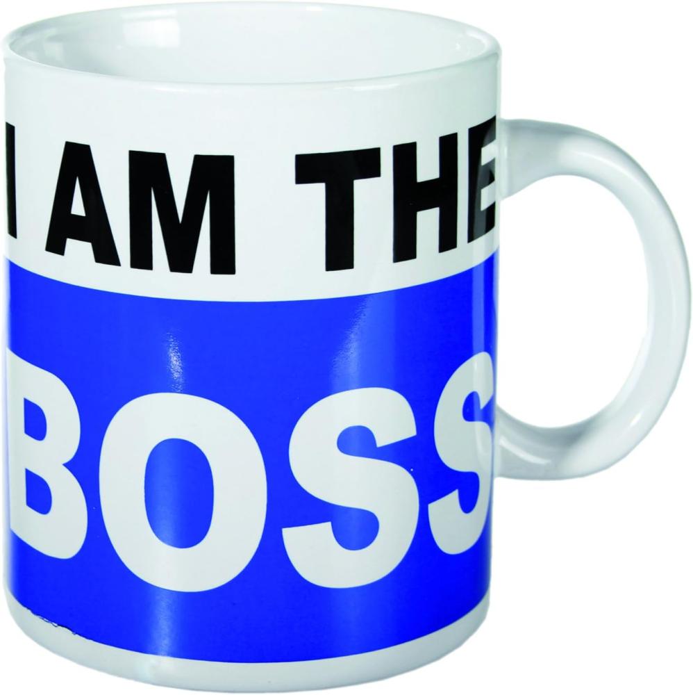 Out of the Blue Tasse XL-Tasse i am the boss Kaffeebecher Kaffeetasse Jumbotasse, Keramik Bild 1