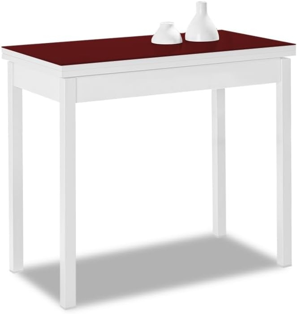 ASTIMESA Buchart Küchentisch, Bordeaux, 80x40 cm bis 80x80 cm Bild 1